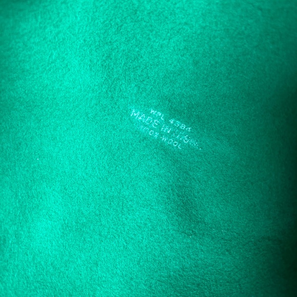 Deborah New York Hat Green 7” VTG Wool USA Sequence Tea Party Church Christmas - Picture 10 of 14